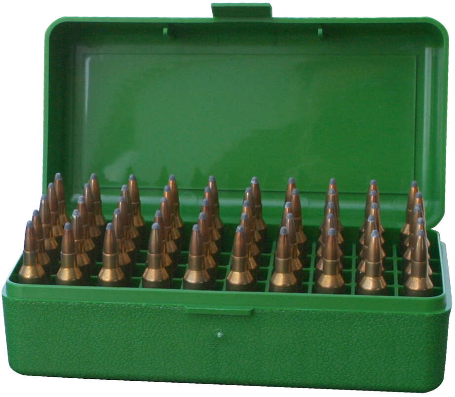 Misc. Accessories MTM Case Gard Ready Series MTM AMMO BOX 50 RD FLIP-TOP 223 270 WSSM 460 500 S&W GREEN